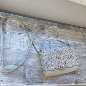 Spiked clutch / crossbody bag